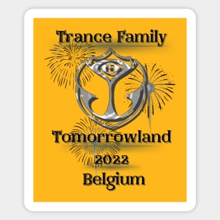 Trance Family.Tomorrowland 2022 Belgium.Black Sticker